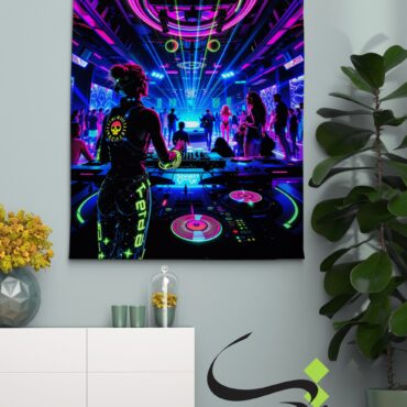 Blacklight Backdrop trah DJ