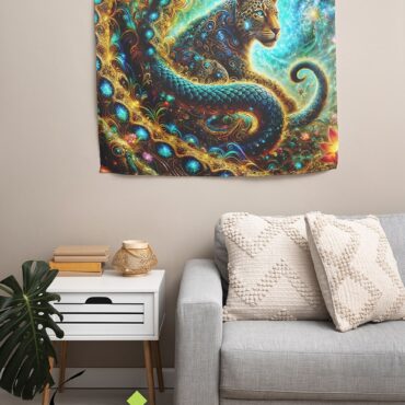 Blacklight Backdrop trah Leopard