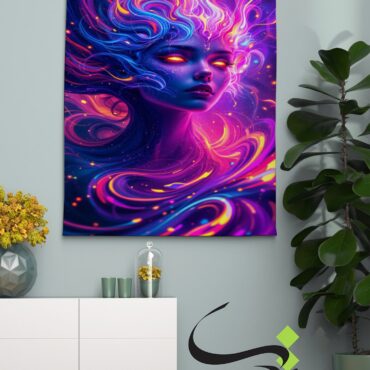 Blacklight Backdrop trah girl
