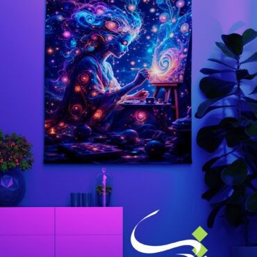 بکدراپ بلک لایت طرح هنرمند آسمانی
