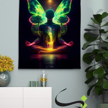 Blacklight Backdrop trah yoga