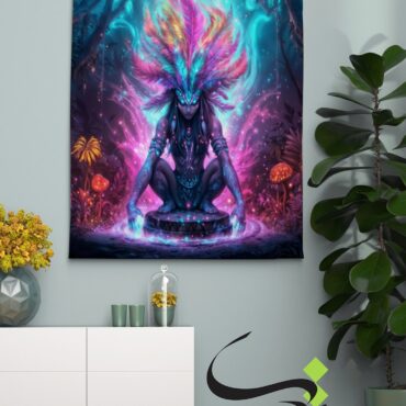 Blacklight Backdrop trah yoga
