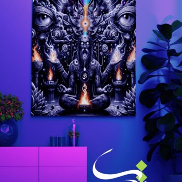 بکدراپ بلک لایت طرح یوگا با چشم