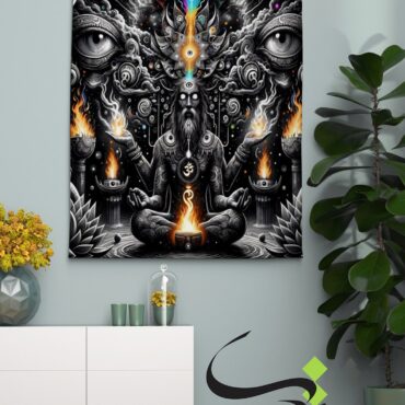 Blacklight Backdrop trah yoga eye