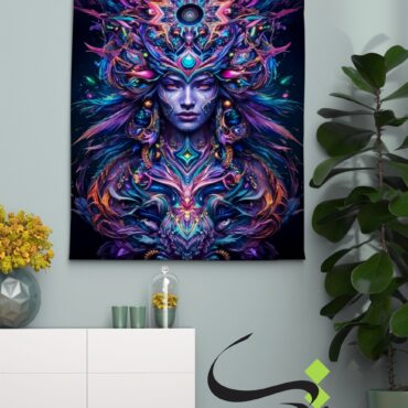 backdrop & blacklight - space women