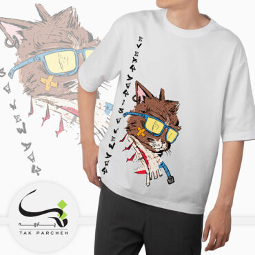 تیشرت مردانه طرح گربه