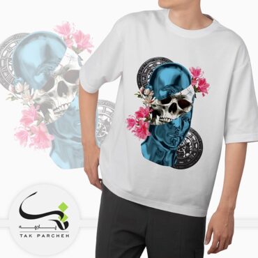 تیشرت مردانه طرح جمجمه