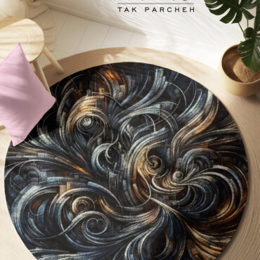 round carpet blacklight - hendesi
