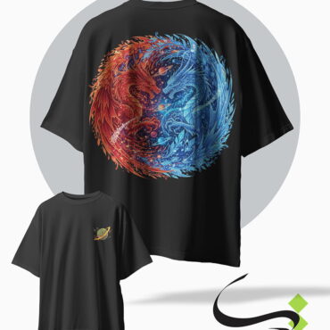 تیشرت طرح اژدها
