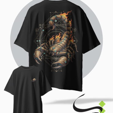 tshirt tarh aghrab black