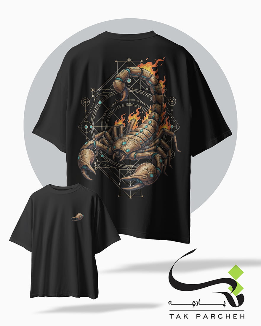 tshirt tarh aghrab black