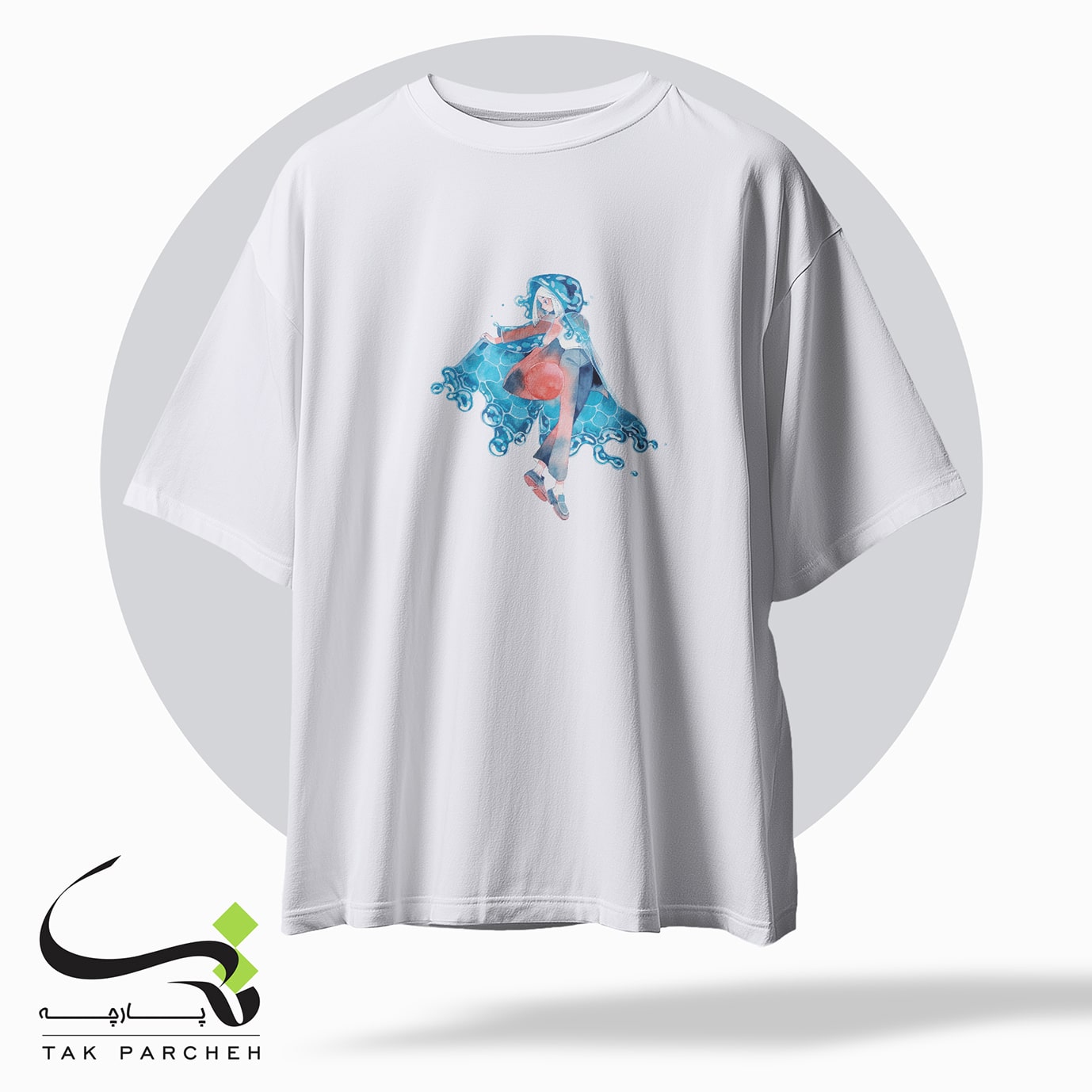 tshirt tarh girl oghyanous white