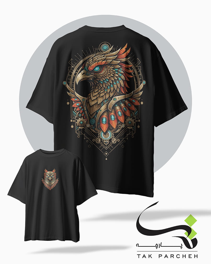 tshirt tarh oghab black