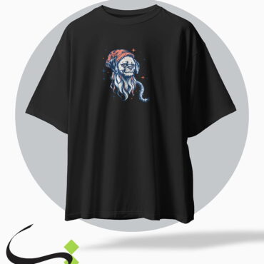 tshirt tarh sag fazaeii black