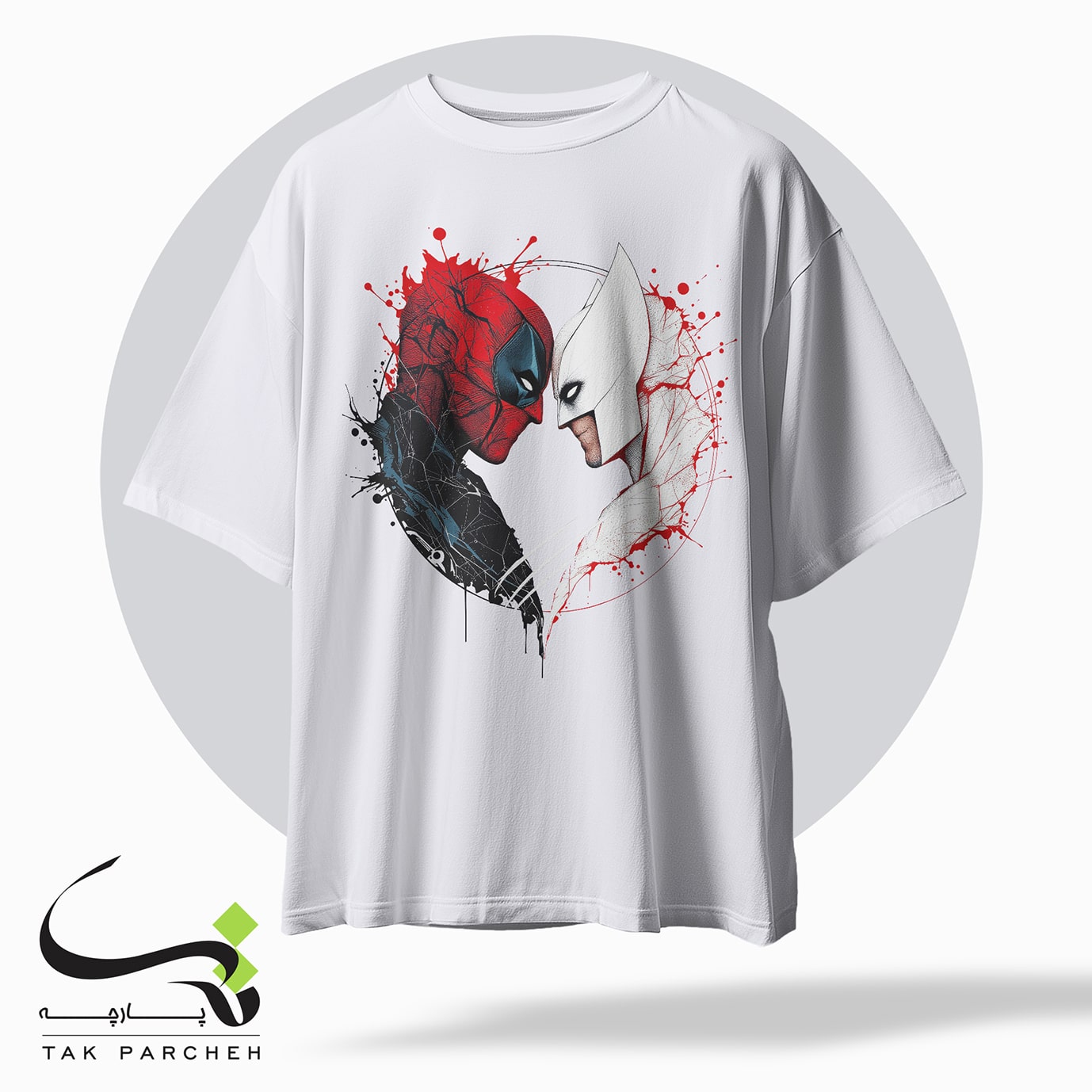 tshirt tarh tshirt tarh deadpool and wolverine white
