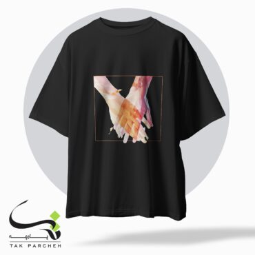 tshirt tarh united hands black